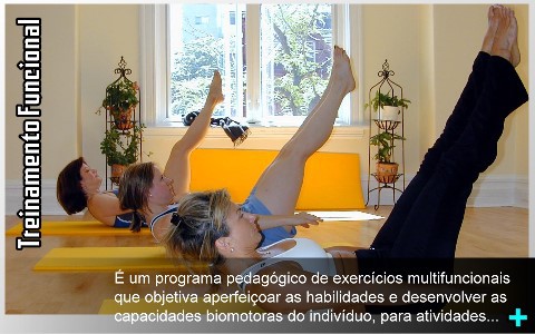 O Treinamento Funcional é um programa pedagógico de exercícios multifuncionais que objetiva aperfeiçoar as habilidades e desenvolver as capacidades biomotoras do indivíduo, para atividades cotidianas e/ou esportivas - habilidades motoras do mundo real.