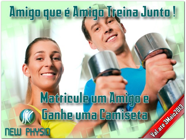 Promoção Amigo treina junto